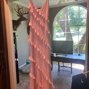 Lucy in the Sky Light Pink Ruffle Dress